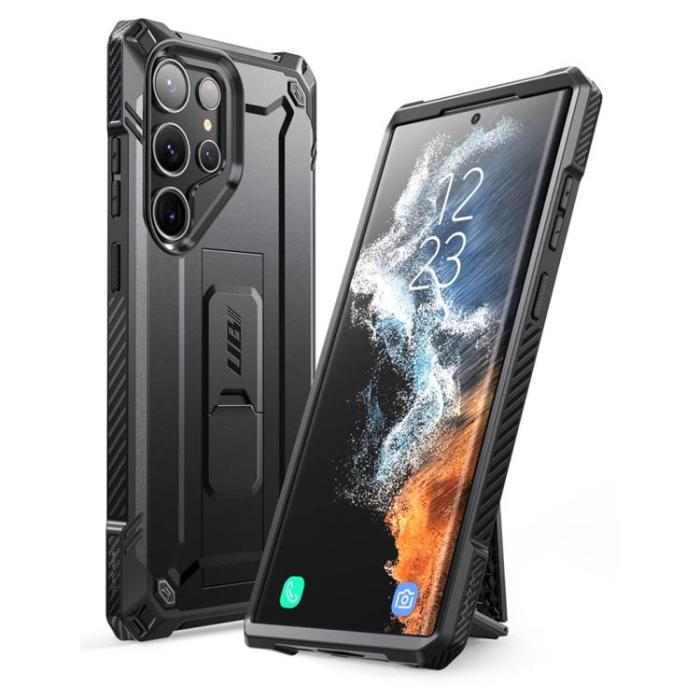 UTGATT - SupCase Galaxy S23 Ultra Skal Unicorn Beetle - Svart
