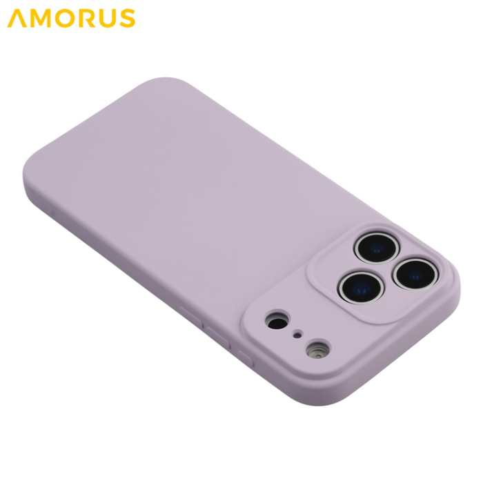 Amorus - AMORUS iPhone 17 Pro Mobilskal Precise Cutouts TPU Fiber - Lila