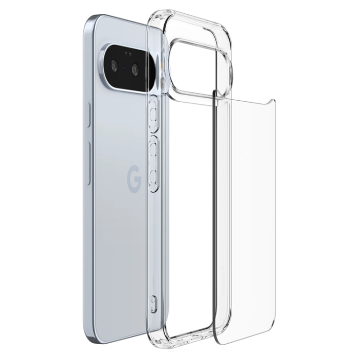 Spigen - Spigen Google Pixel 10/10 Pro Mobilskal Ultra Hybrid - Crystal Clear