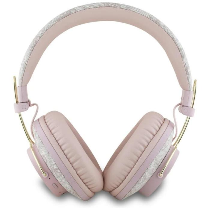 Guess - Guess Over-Ear Hörlurar Bluetooth ENC Metal 4G Logo - Rosa