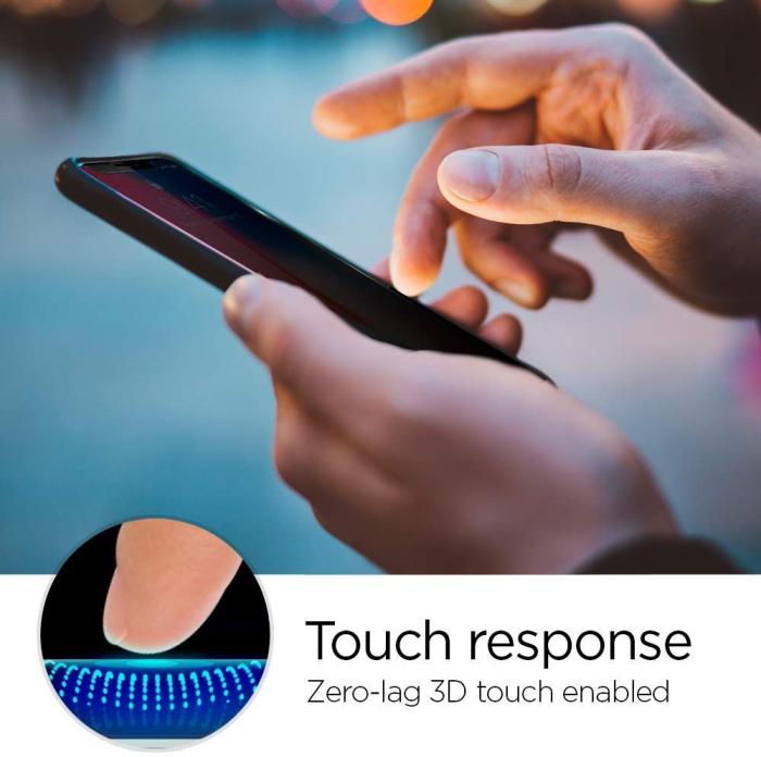 Spigen - SPIGEN Härdat Glas Skärmskydd Alm.Tr iPhone 11 Privacy