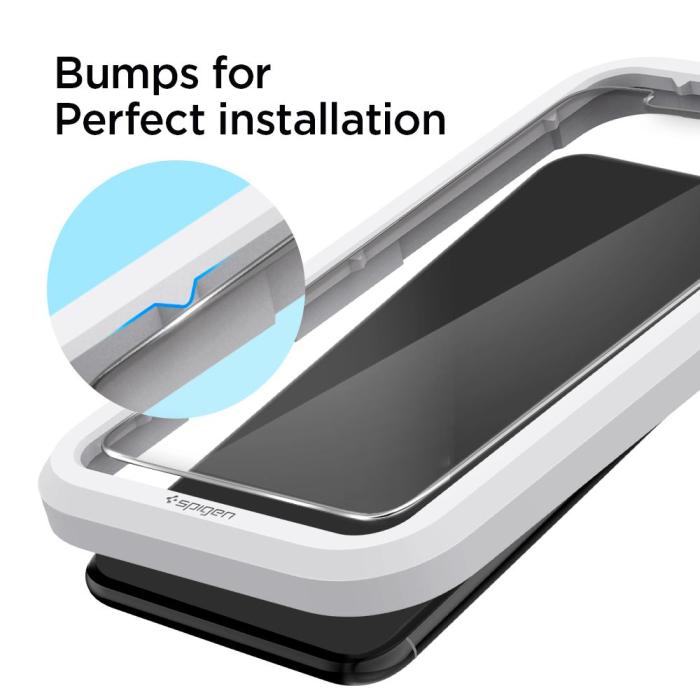 Spigen - SPIGEN Härdat Glas Skärmskydd Alm.Tr Slim 2-Pack iPhone 11