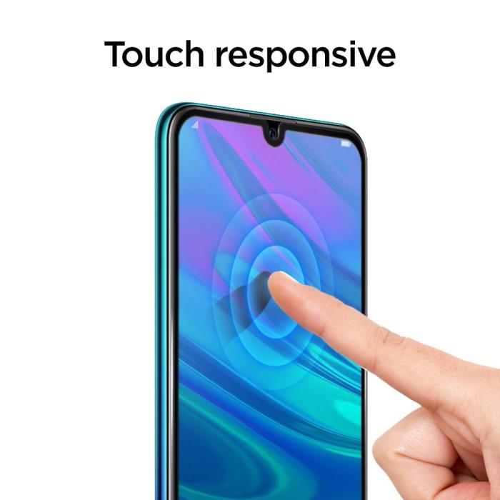 UTGATT5 - Spigen Härdat Glas Fc Huawei P Smart 2019 Svart