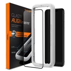 Spigen - SPIGEN H&auml;rdat Glas Sk&auml;rmskydd Alm Fc iPhone 11 Svart