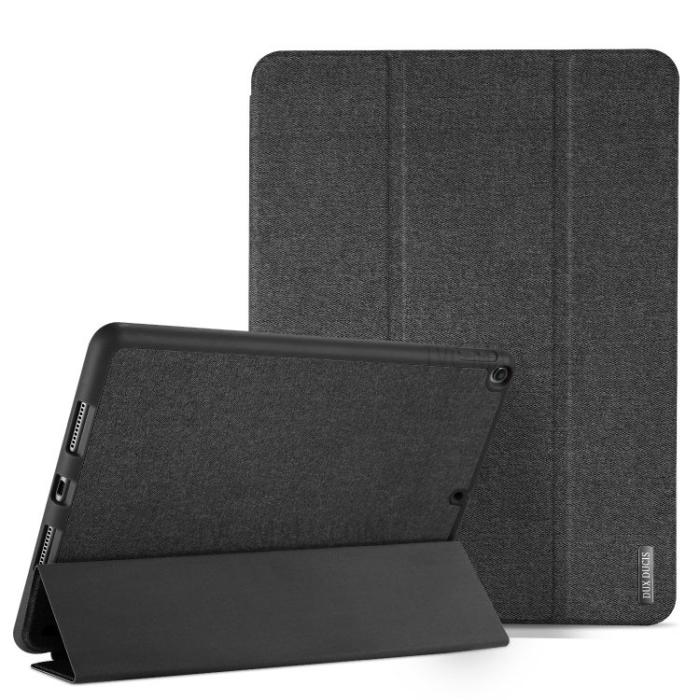 UTGATT1 - Dux Ducis Tri-Fold Läderfodral till iPad 9.7 2018 - Svart