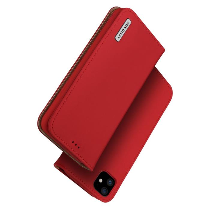 UTGATT1 - DUX DUCIS Wish Plånboksfodral för iPhone 11 - Röd