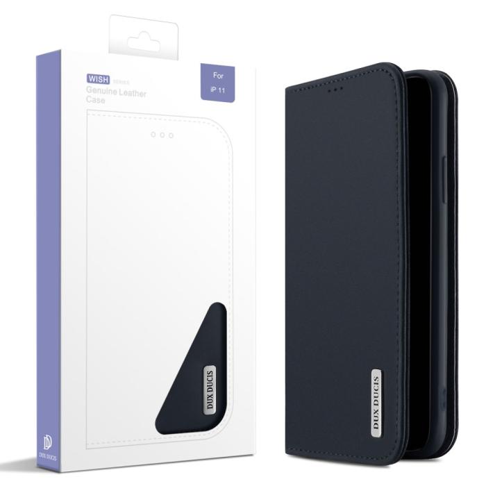 UTGATT4 - DUX DUCIS Wish Plånboksfodral för iPhone 11 Pro - Mörkblå