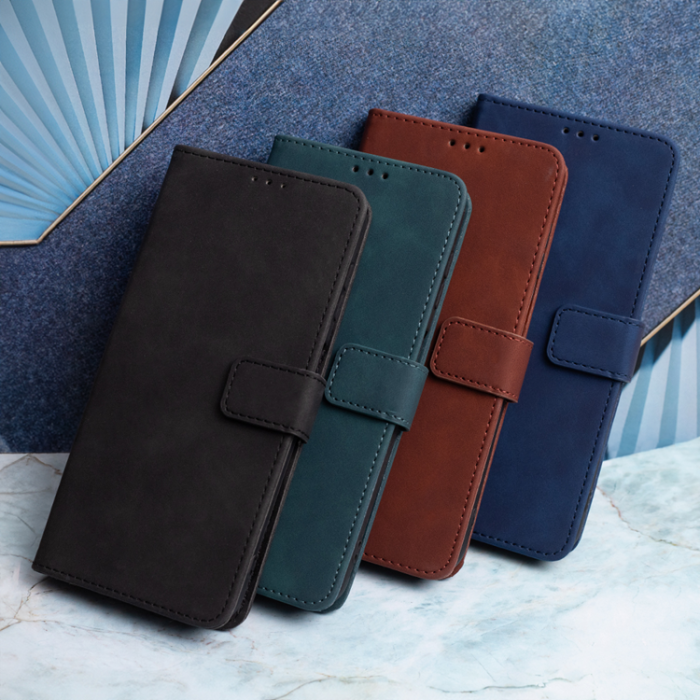 OEM - Galaxy S24 Plånboksfodral Velvet - Mörkgrön