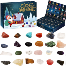 Adventskalender - Kristall Adventskalender 2025 med 24 Unika ädelstenar
