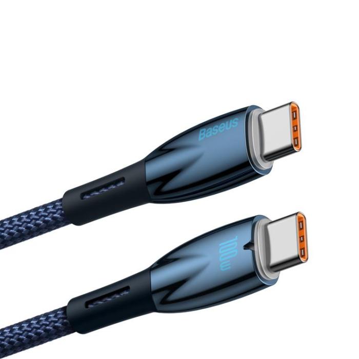 UTGATT1 - Baseus USB-C till USB-C Kabel 100W - Blå