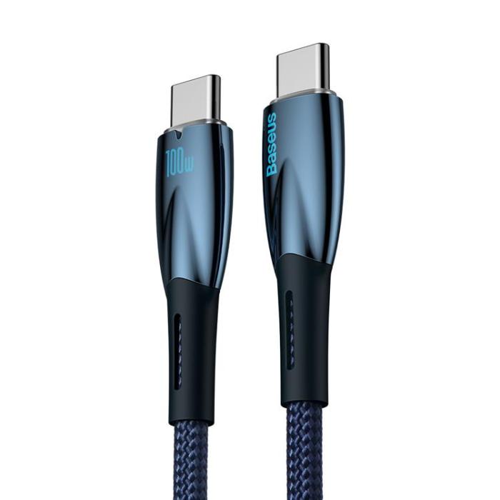 UTGATT1 - Baseus USB-C till USB-C Kabel 100W - Blå