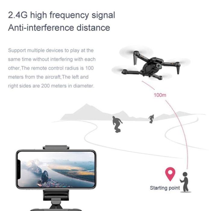 OEM - LANSENXI WiFi FPV 4K / 1080P HD Dubbelkamera RC Drönare XT6
