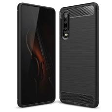 OEM - CARBON skal till Huawei P30 Svart