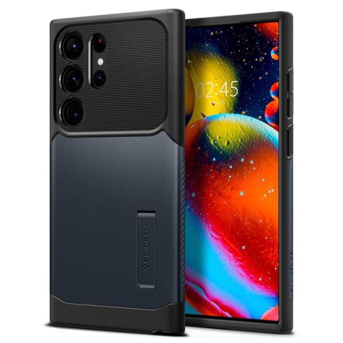 UTGATT1 - Spigen Galaxy S23 Ultra Skal Slim Armor - Blå