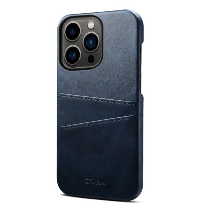 SUTENI - SUTENI iPhone 14 Pro Max Skal Korthållare - Blå