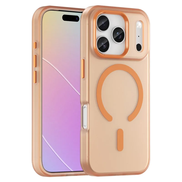 iPhone 17 Pro Max Mobilskal MagSafe Matte Translucent - Orange | 2353 | AlltMobil