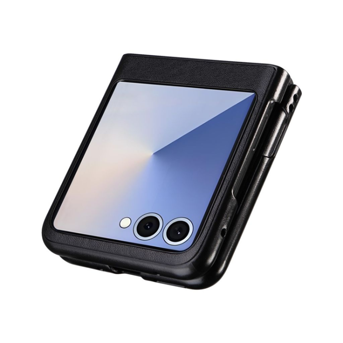 Samsung - Galaxy Z Flip 7 Mobilskal Läder - Svart