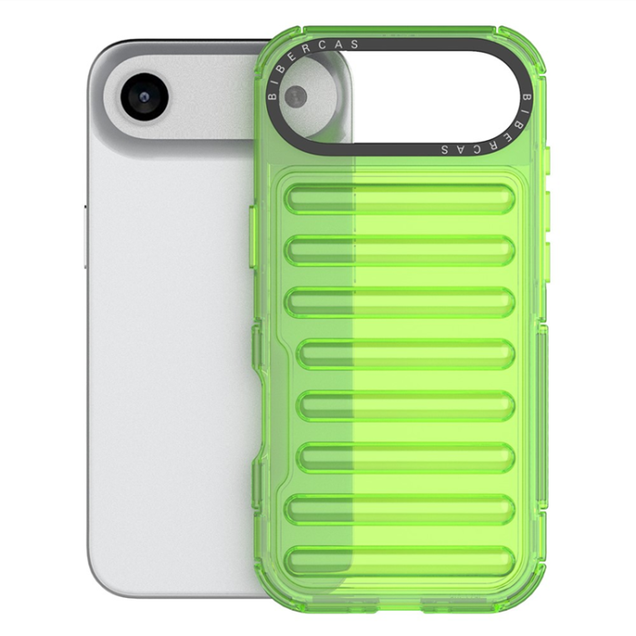 A-One Brand - iPhone 17 Air Mobilskal Stripe Design Detachable - Grön