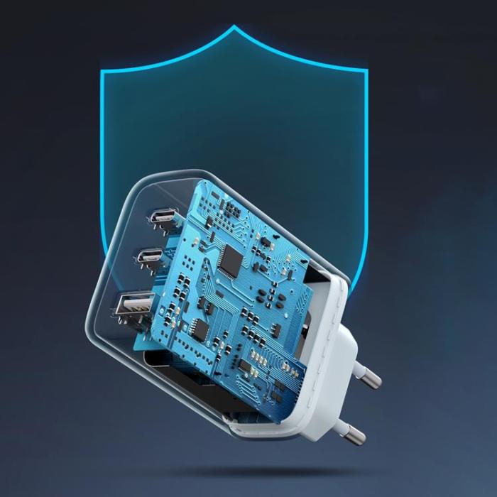 Ugreen - Ugreen Fast Väggladdare 65W USB Till 2x USB-C - Vit