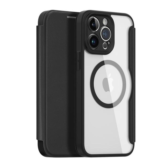 UTGATT - Dux Ducis iPhone 14 Pro Plånboksfodral Magsafe Skin X Pro - Svart