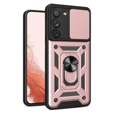 OEM - Galaxy S23 Plus Mobilskal Hybrid Armor Camshield - Rosa