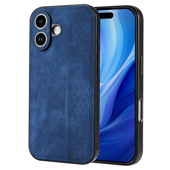 AZNS - AZNS iPhone 17 Mobilskal PU-Läder TPU - Blå