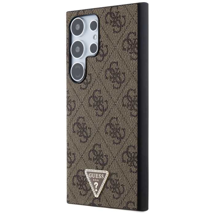 Guess - Guess Galaxy S24 Ultra Mobilskal Triangle Strass - Brun