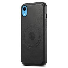 DENIOR - DENIOR iPhone XR Fodral KonstL&auml;der Magsafe-kompatibel - Svart