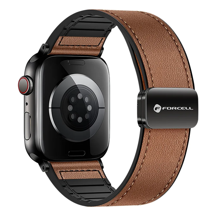Forcell Apple Watch (42/44/45/49) Armband FA21 - Svart | 5123 | AlltMobil