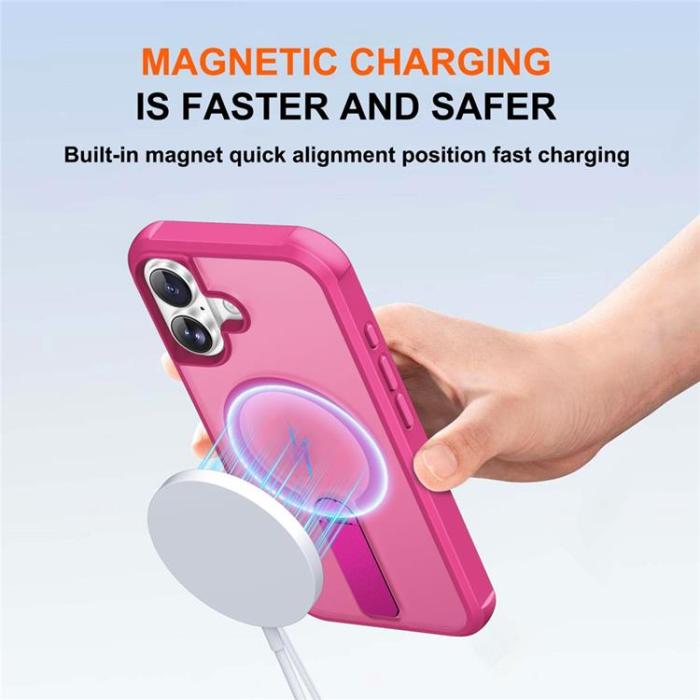 A-One Brand - iPhone 17 Mobilskal MagSafe Kickstand - Ros