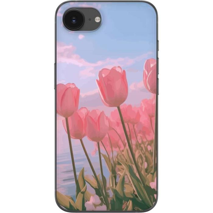 iSecrets - Mobilskal till Apple iPhone 16e med Rosa Tulpaner