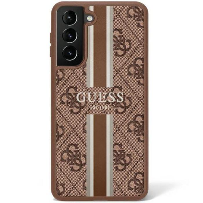 Guess - Guess Galaxy S23 Skal Printed Stripe - Brun