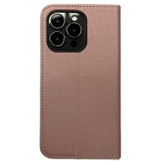 No name - iPhone 14 Pro Plånboksfodral Smart Magnet - Roséguld