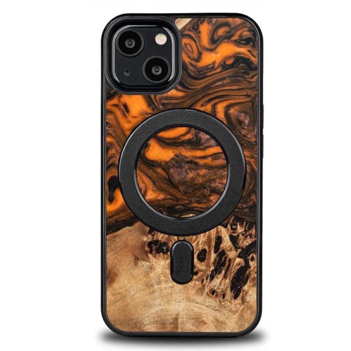 Bewood - Bewood iPhone 13 Mobilskal Magsafe Unique Orange - Svart