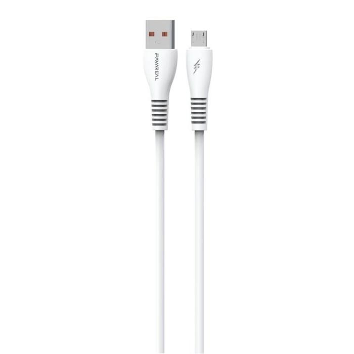 Pavareal - Pavareal Kabel USB Till Micro 1M - Vit