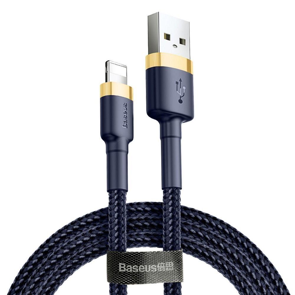 BASEUS cafule USB-A till Lightning kabel 2.4A 1m Guld-Blå | 3541 | AlltMobil