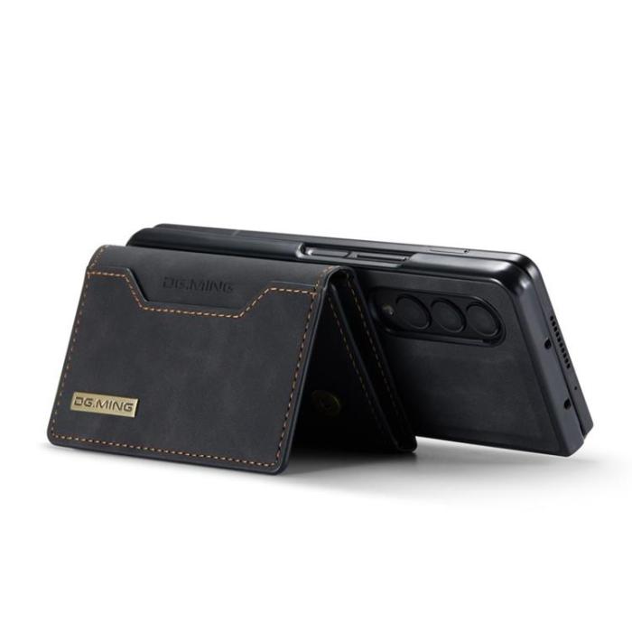 DG.MING - DG.MING Galaxy Z Fold 3 Plånboksfodral M2 Magnetic Kickstand - Svart