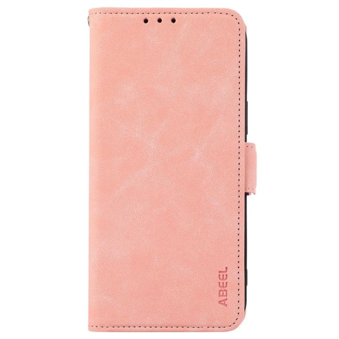 ABEEL - ABEEL Mobilskal till OnePlus 13 KonstLäder Folio Ställ Rosa