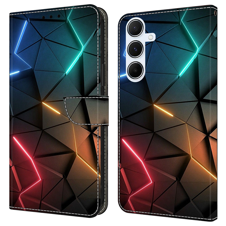 Galaxy A17 5G Plånboksfodral Pattern Printing - Light Cracks | 2353 | AlltMobil