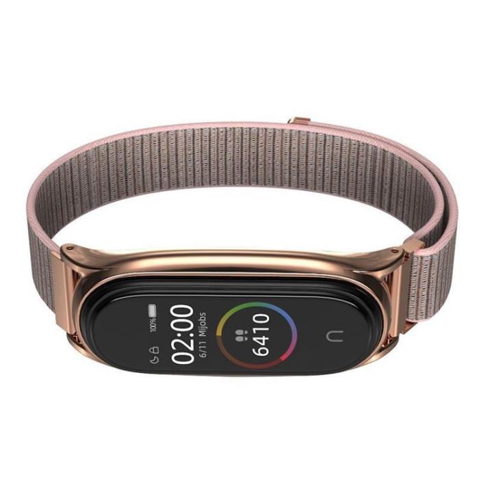 UTGATT - Xiaomi Mi Smart Band 7 Strap Nylon - Rose Guld
