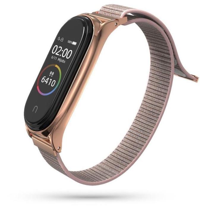 UTGATT - Xiaomi Mi Smart Band 7 Strap Nylon - Rose Guld