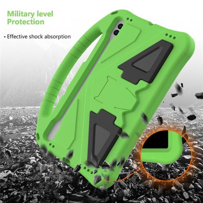 A-One Brand - Galaxy Tab S10 Ultra Skal Kickstand Shockproof - Grön