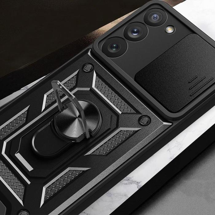 OEM - Galaxy S23 Skal Hybrid Armor Camshield - Blå