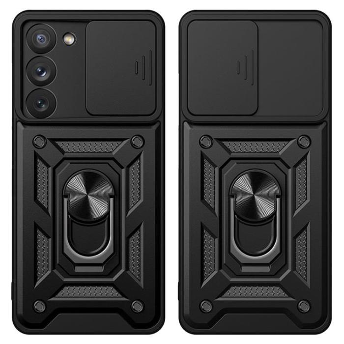 OEM - Galaxy S23 Skal Hybrid Armor Camshield - Blå