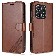 AZNS - AZNS Xiaomi 15T Pl&aring;nboksfodral Anti-Scratch Konstl&auml;der - Brun