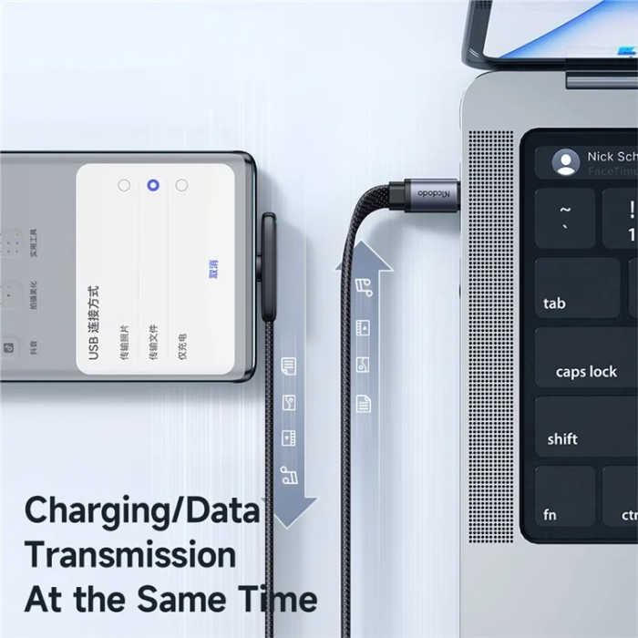 MCDODO - MCDODO USB-C - USB-C 65W Kabel 1.8m CA-3361 MDD PD - Svart