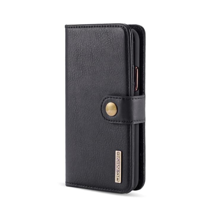 DG.MING - DG.MING iPhone 11 Pro Max Plånboksfodral Äkta Läder med Ställ - Svart