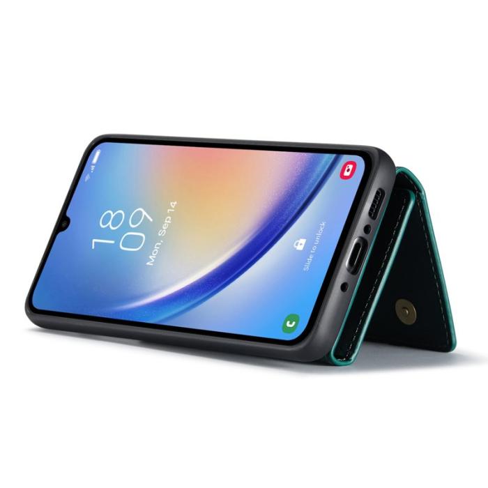 DG.MING - DG.MING Samsung Galaxy A34 5G Konstläder Plånboksfodral Grön
