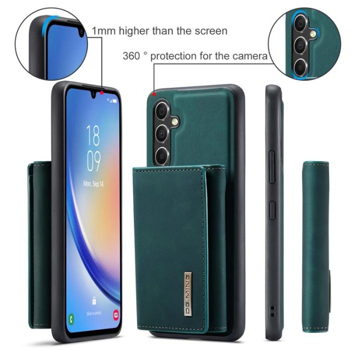 DG.MING - DG.MING Samsung Galaxy A34 5G Konstläder Plånboksfodral Grön