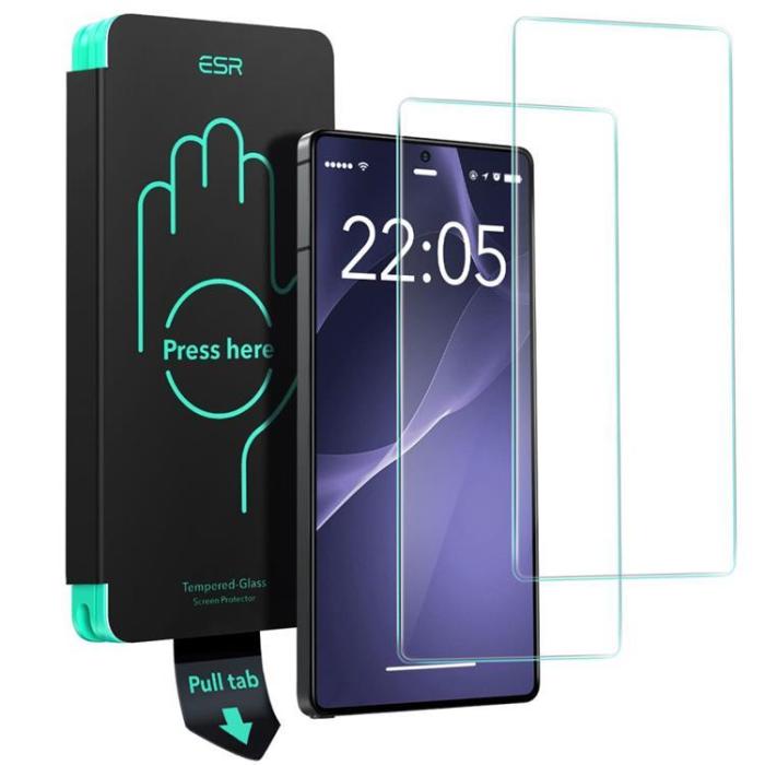 ESR - [2-Pack] ESR Galaxy S25 Ultra Härdat glas Skärmskydd - Clear